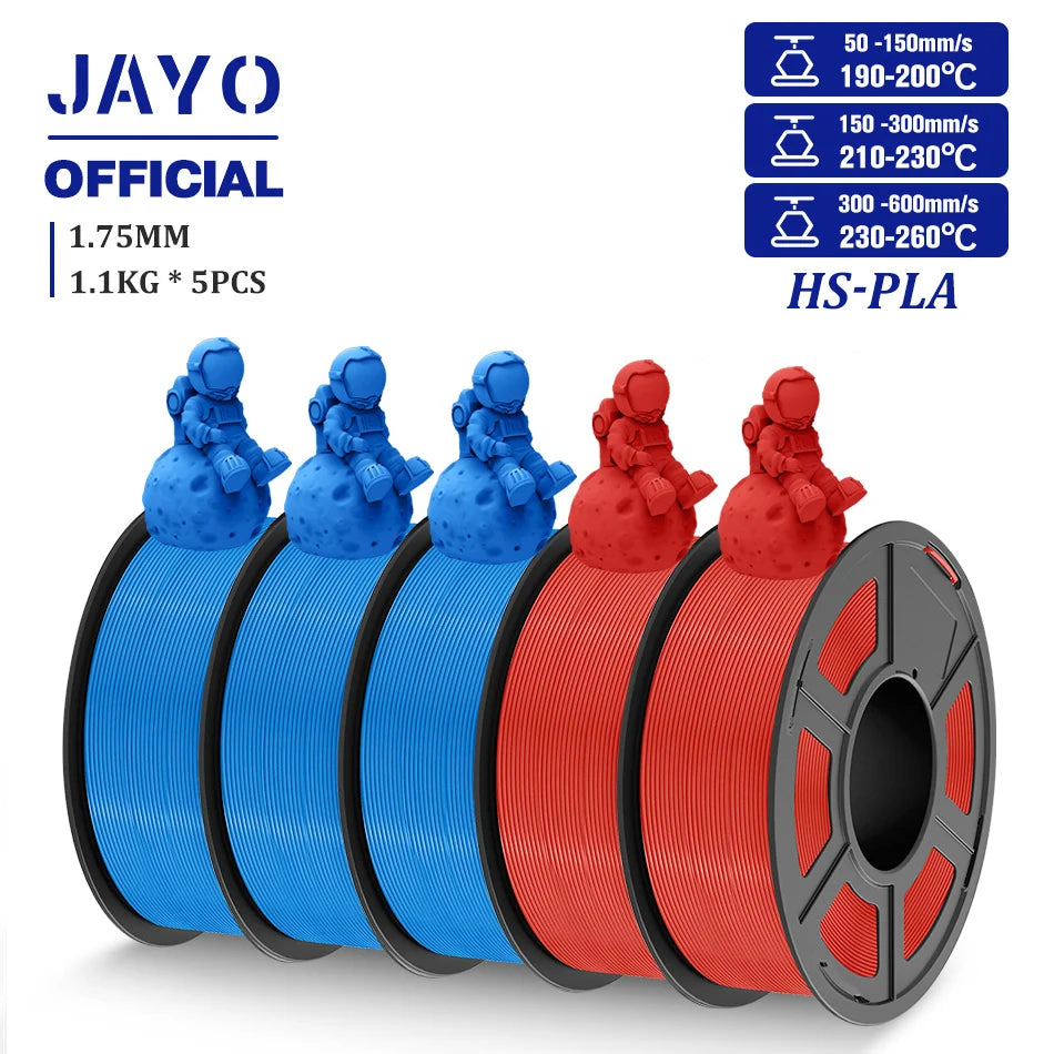 JAYO High Speed PLA Filament 5.5KG PLA 3D Filament For FDM 3D Printer Neatly Wound PLA 3D Printing Materials 100% No Bubble