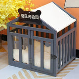 Premium  High-quality Wood Rabbit Box Dog Supplies Folding Corral Prefab Modular Crate Corral Para Mascotas