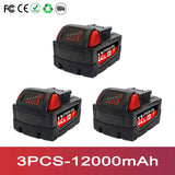 9.0Ah/12.0Ah/6.0A M18 18V Replacement For Milwaukee M18B5 XC Li-ion battery Charger, BR, 48-11-1815 2604-20 48-11-1850 charger