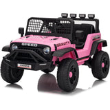 Electric Car for Kids Ride On Car with Remote Control Ride On Truck Toy for Toddler Boys Girls Bluetooth Music Player LED Light