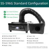 3-layer Filter Solder Smoke Purifier Desktop Smoke Fume Extractor for Solder Laser Marking Purification Smoking Air Purifier