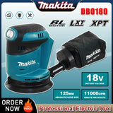 Makita DBO180Z 18V Brushless Cordless Rechargeable Disc Random Orbital Sander Woodworking Sanding Putty Polishing Bare Tool