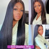Body Wave Glueless Preplucked Human Wigs Ready To Go 4X4 Human Hair Wigs Pre Cut Ready To Wear Closure 5X5 Brazilian Wig