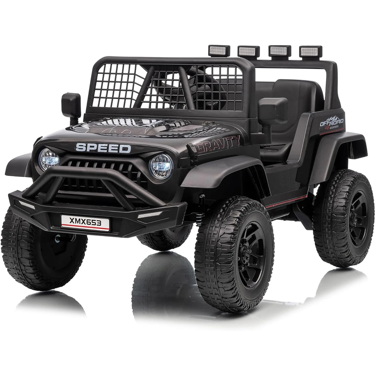 Electric Car for Kids Ride On Car with Remote Control Ride On Truck Toy for Toddler Boys Girls Bluetooth Music Player LED Light