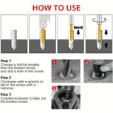 25PCS Screw Extractor Set, Hex Head Multi-Spline Easy Out Bolt Extractor Tool,for Removing Broken Studs Bolts Socket Screws