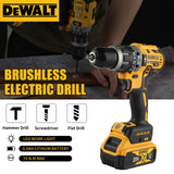 DEWALT DCD796 13mm Brushless Electric Drill Portable Screwdriver Impact Drill Rechargeable Lithium 20V Battery Power Tool