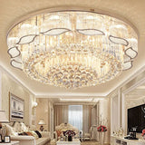 Modern Gold Square Circular Led Crystal Ceiling Lamp Living Room Hall Bedroom for Hotel  Luxurious Plafondlamp Ceiling Lights