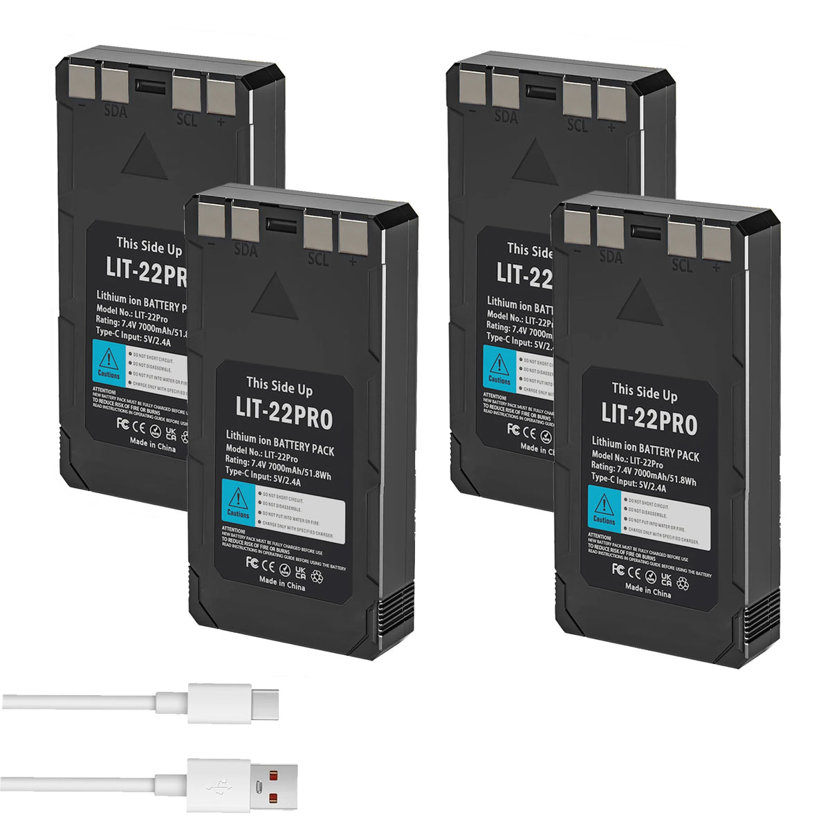 7000mAh SPYPOINT LIT-22 Battery for Cellular Trail Camera For SPYPOINT Flex-M Flex-S Flex G-36 Flex-Plus Rechargable Lithium