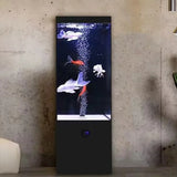 All-in-One AquariumWholesale New Design Large Luxury Square Goldfish Aquarium Square Glass Fish Tank For Living Room Wall Floor