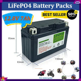 12.8V 7Ah Motorcycle LiFePO4 Battery for Motorcycle Motor Starter Built in BMS 12V Lithium Phosphate Scooter Engine Battery