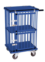 Double Decker Pet Trolley Carrier Pet Show Exhibition Customized Color Aluminum Pet Cage