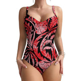 Customized Pattern Printed Halter One-Piece Women'S Beach Bikini With Samoan Gathered And Soft-Fitting Tribal Design Swimsuit