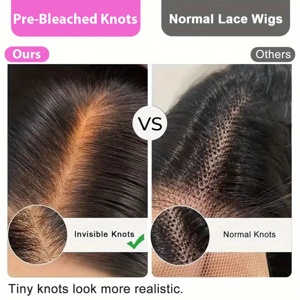 250% 13x6 HD Deep Wave Lace Frontal Wigs Brazilian Water Wave 40Inch 13x4 Curly Lace Front Pre Plucked Human Hair Wigs Baby Hair 5x5 Ready to Go HD Lace Glueless For Black Women