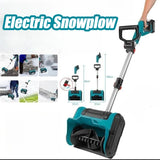 10 Inch Electric Snow Shovel for Makita Battery Adjustable Front Handle Telescopic Pole Lightweight Portable Snow Removal Tool
