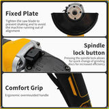 Dewalt 125MM DCG406 Cordless  Angle Grinder 9000RPM Cutting Machine Polishing Machine Tool For 20V Lithium Batteries