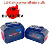 ProCORE 18V 4AH 8Ah 12Ah replacement battery, for Bosch 18V cordless tools BAT609 BAT618 GBA18V 21700 high power 5C power cell