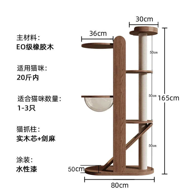 American Solid Wood Cat Scratching Post Cat House Scratching Post Sisal Rope Houses & Habitats Pet Products Drapak Dla Kotow FYC
