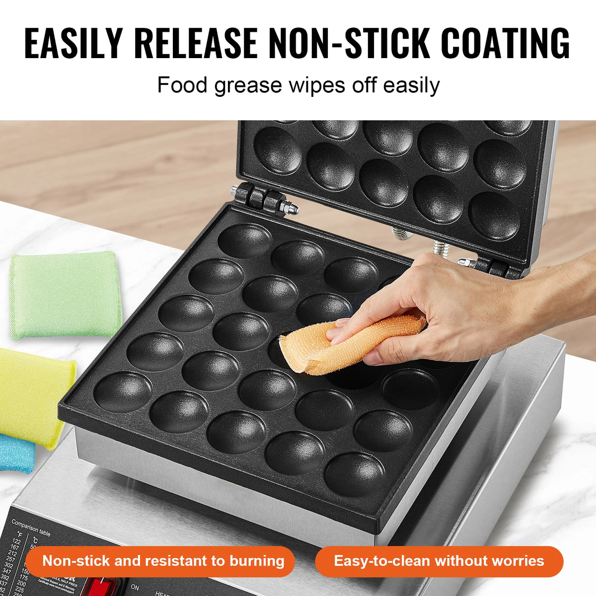 SucceBuy Electric Waffle Maker 25PCS Mini Dutch Pancake Maker Dorayaki Machine Waffreras Kitchen Home Appliance Snack Gaufriers