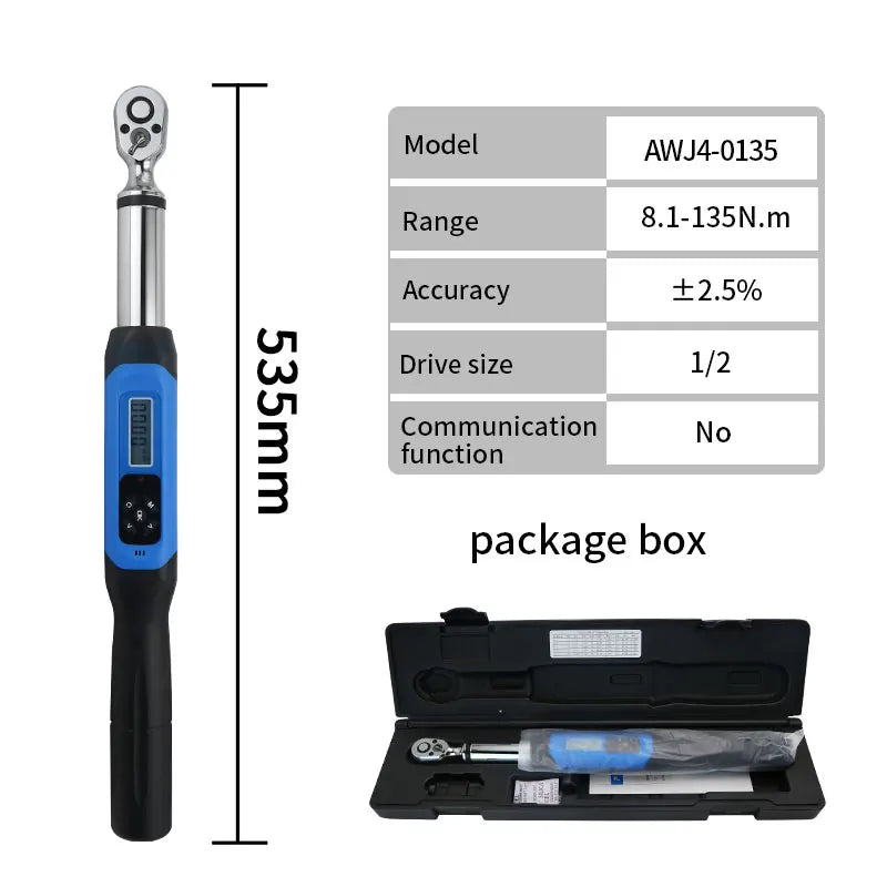 Shahe 1/2''Digital Torque Wrench Electronic Set with Buzzer & LED Adjustable Electronic Torque Wrenches Car Repairing Tool