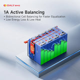 Daly Smart BMS 4S 7S 8S 24S 16S 17S 4S 40A 60A 100A 150A 1A Active Balance BMS for lifepo4 with wifi 4.3 LCD Built-in bt Li-Ion