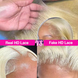 HD Transparent 613 Blonde Straight 200 Density 13x4 13x6 Lace Front