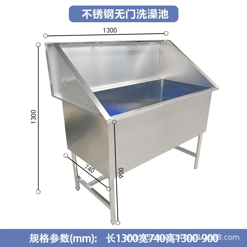 Customizable pet bath stainless steel electric lift cat and dog cleaning pool enlarged and deepened sink
