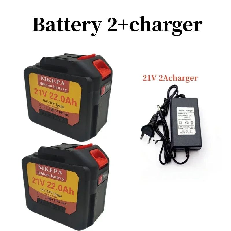 21V 11.0Ah/19.0Ah22.0Ah New Large Capacity Electric Tool Battery Replacement, Suitable for Makita Electric Screwdriver Drill