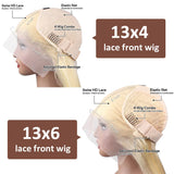 613 Hd Lace Frontal Wig 13X6 Blonde Curly Water Deep Wave Frontal Wig