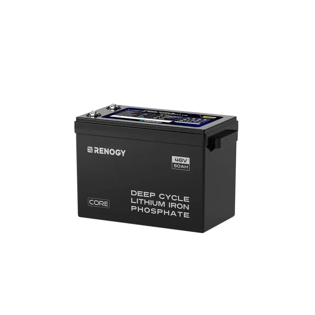 Renogy 48V 50Ah Smart Lithium Iron Phosphate Battery, More than 6000 Cycles, Intelligent Self-Heating, Expandable Power for RV