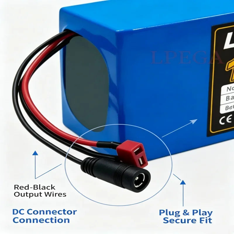 10S2P 21700 5C power lithium battery pack 36V 100% 10.0Ah rechargeable 500W for electric scooters, bicycles, motorcycles