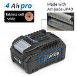 TPCELL 40V 4Ah/5Ah For MAKITA 40V XGT 21700 Tabless cells Replacement Battery Power Tools Li-ion