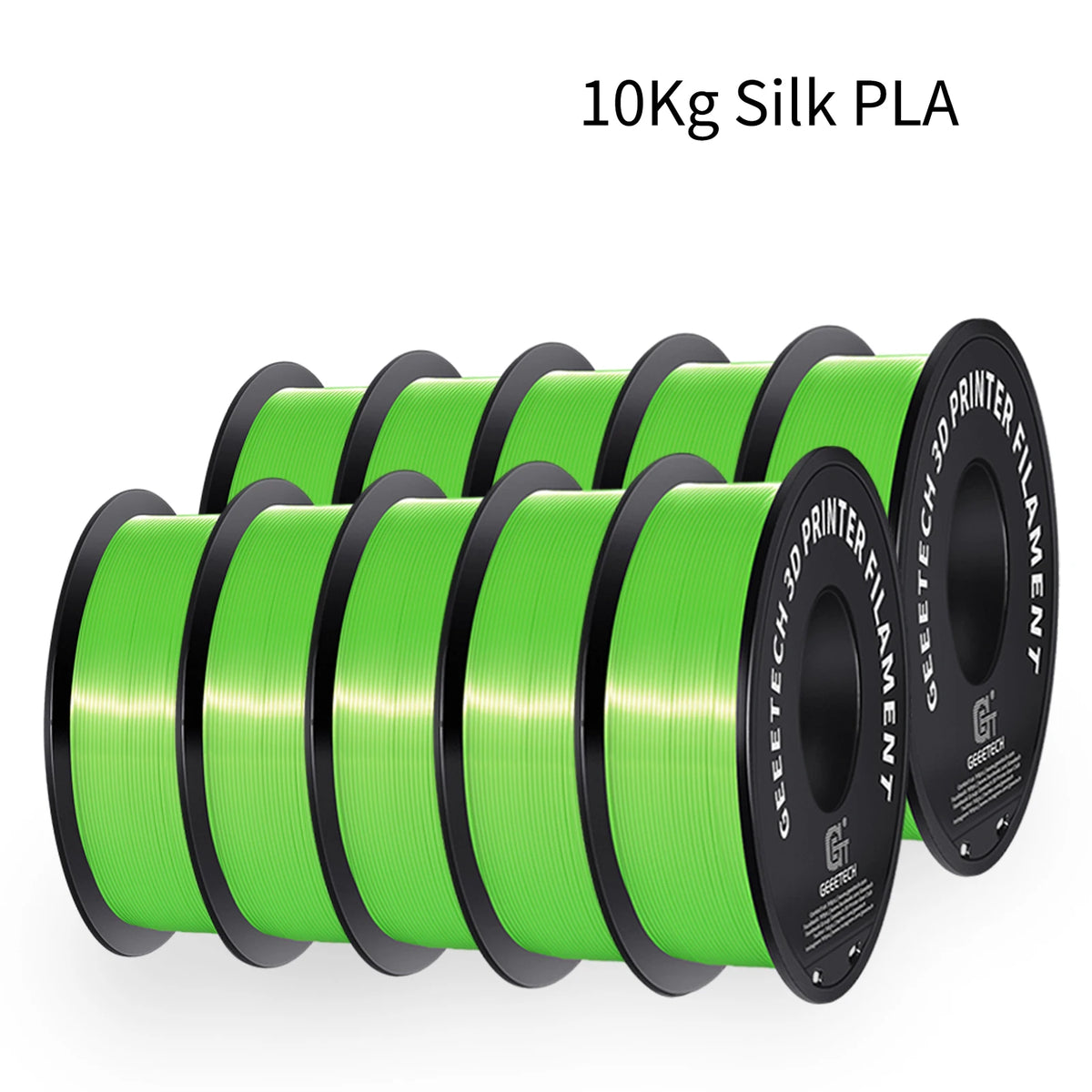 GEEETECH 10Kg 3d Silk PLA Filament 1.75mm Spool Wire For 3D Printer Material,Safety, Vacuum packaging