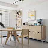 Birch marine board sideboard, industrial style dining room living room storage cabinet drawer living room multi-layer wall stora