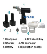 High Quality Autoclavable Power Tool Dual Cannulated Drill Orthopedic Cannulating Drill Electric Power Drill