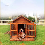 Four-season Universal Modern Dog House for Gardens Household Wooden Waterproof Kennel Large-capacity Dog Cage for Pet Shops