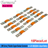 Turmera 24V 48V 12V Lifepo4 Battery Flexible Busbar Copper Connecter Hole to Hole 56mm 2mm 400A for 280Ah 320Ah Lifepo4 Battery