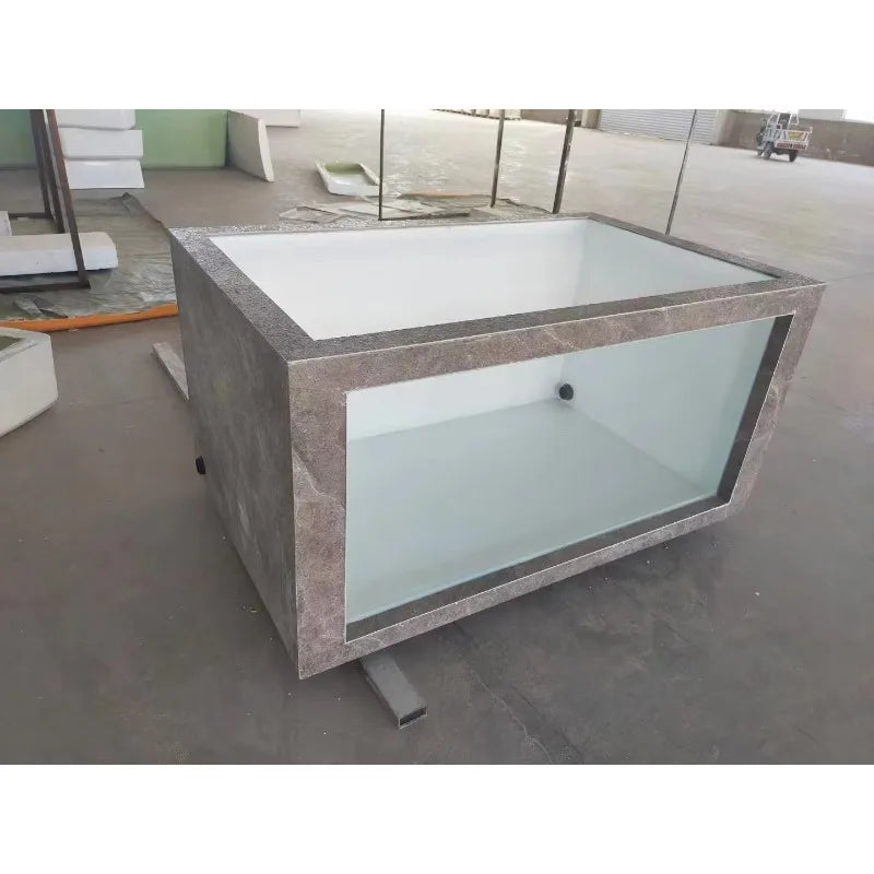 Outdoor Aquaponics Pond tank ,creative Garden Courtyard Small Fiberglass Water Pond,recirculation Koi Fish Pond