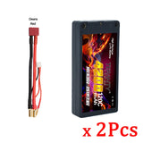2Pcs TERANTY 2S 7.6V 4200mAh 120C with 5mm Bullet T Plug Suitable for Remote Control Car Model RC Toy High Rate Lipo Battery