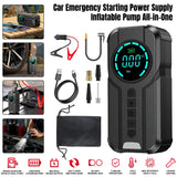 Car Jump Starter 6000mAh With LCD Screen Portable Booster Charger Powerful Car Battery Starting Device for Petrol Vehicle Start