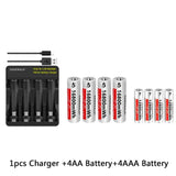 AA AAA rechargeable battery 1.5V lithium battery long life for Mouse Flashlight Fan Game Machine electric toy