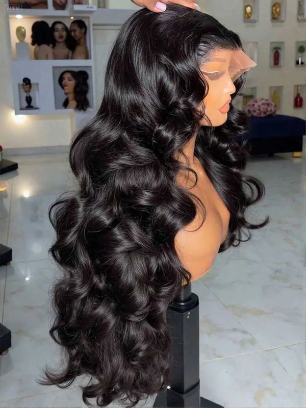 Raw Peruvian Body Wave 250% Density 40 42 inch 13x6 HD Lace Front Human