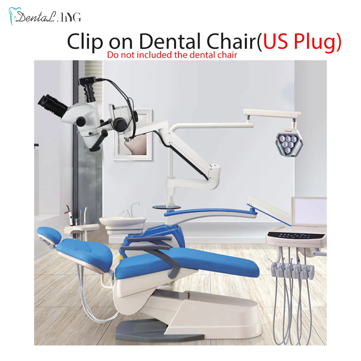 Dental Microscope With Camera Continuous Zoom Dental Root Canal Microscope With LED Light Clip On Chair Table Dental Equipment