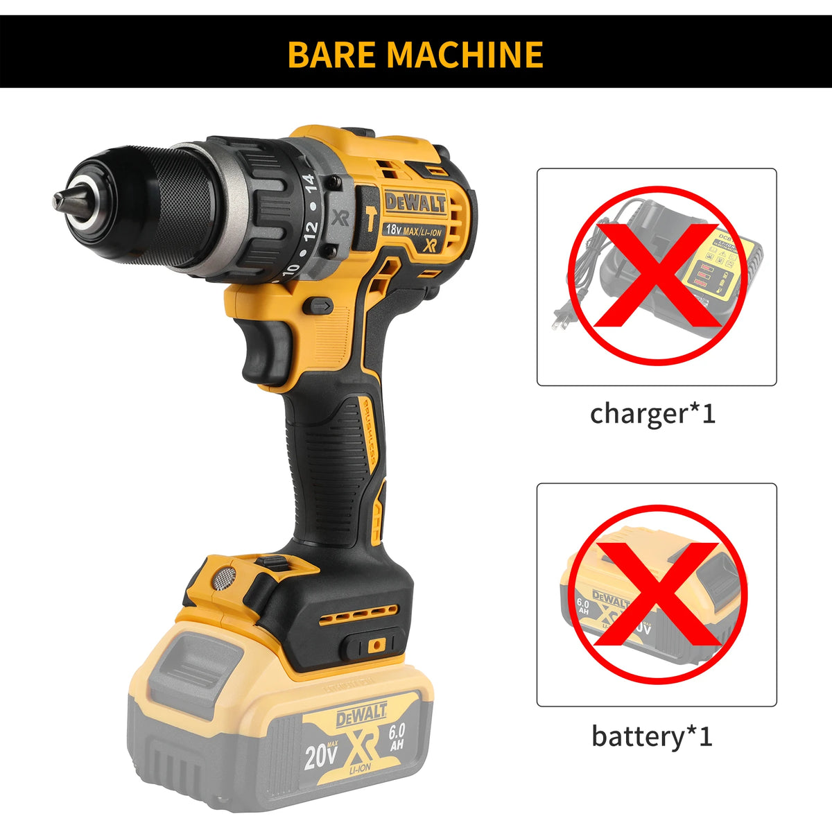 DEWALT 796 18V Brushless High Torque Impact Screwdriver Portable for Home Improvement DIY & Professional Work