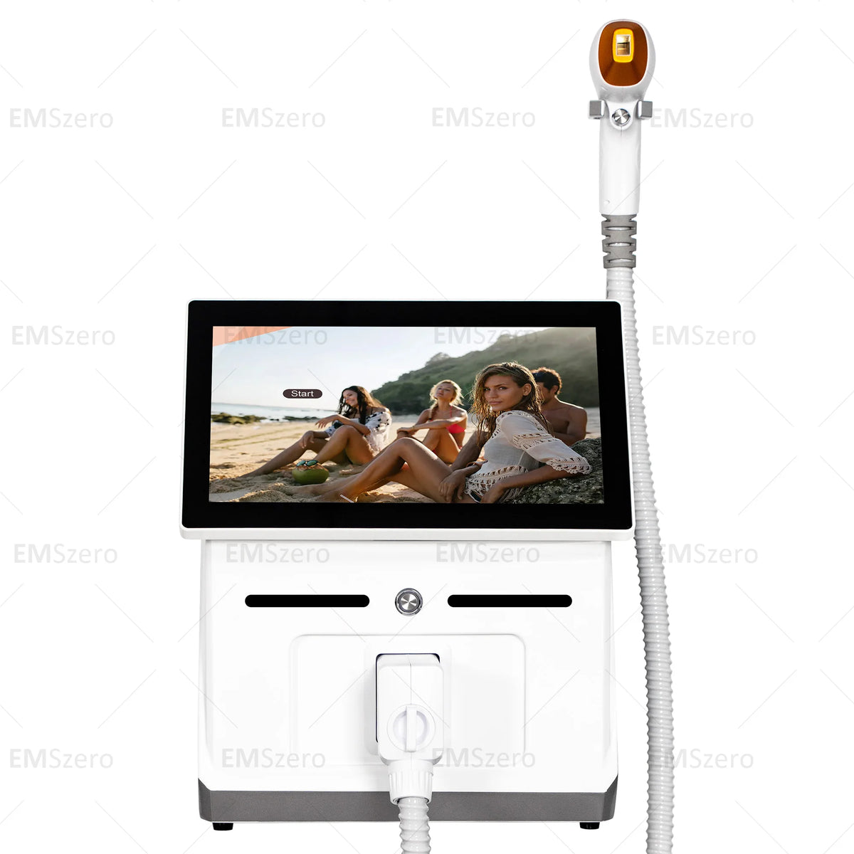 Diode Laser Hair Removal Machine 755nm 808nm 1064nm 3-Wavelength Ice Titanium Painless Body Hair Removal Equipment for Salon