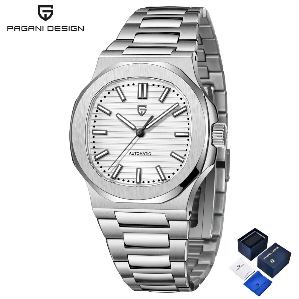 PAGANI DESIGN Automatic Watch For Men Mechanical Watches Men Top Luxury Sports Waterproof Sapphire Stainless Steel Reloj Hombre