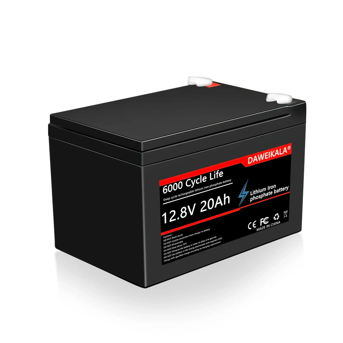 12V 20Ah Battery LiFePO4 DeepCycle Rechargeable Battery With 20A BMS For Solar Wind Power camping equipment Ride-on Toy