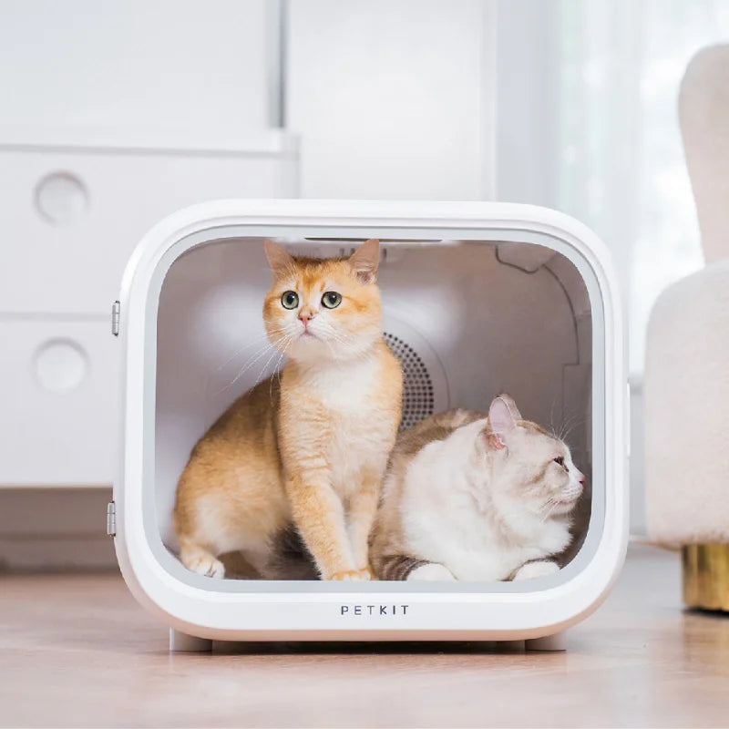 PETKIT AirSalon Max Automatic Pet Drying Cabin Cat Dryer Box Smart Temperature APP Control and 360 Drying Gatos Accesorios New