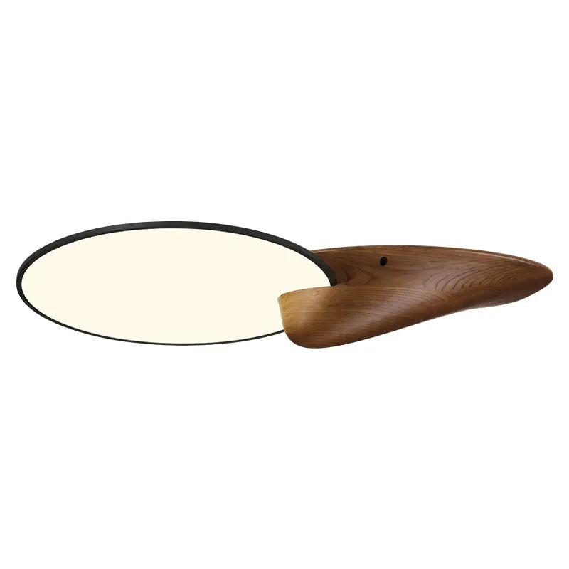 Modern New Chinese Style Led Ceiling Light Living Room Bedroom Master Light Wabi-Sabi Style Antique Solid Wood Home Appliance