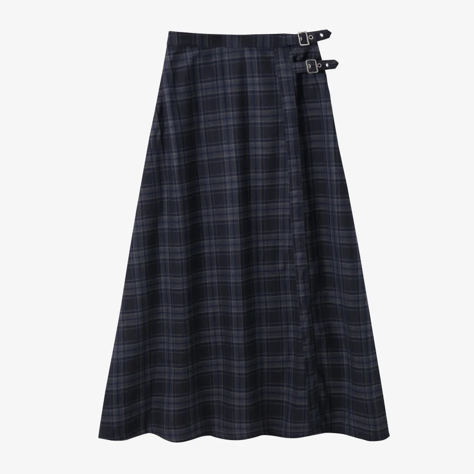 AS AW26 Fashion Plaid slip dress match knit wide-rib cardigan Knit mockneck top woman clothes