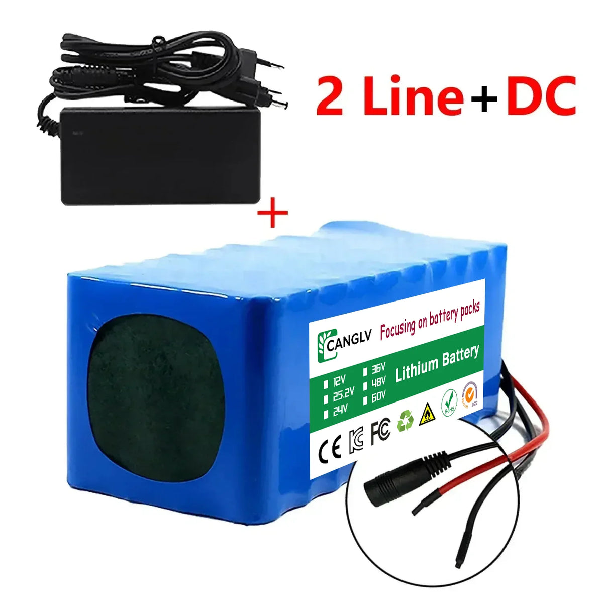 High Performance 36V 14Ah Actual Capacity 10S4P 18650 Lithium Battery Pack 500W for Electric Bicycle Scooter Car with 42V 2A